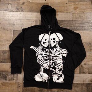 Social Collision Skeleton Lovers hoodie adult medium black goth grunge Hot Topic